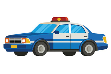 police car on white background (2) © Brojendra