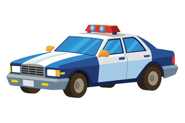 police car on white background (16) © Brojendra
