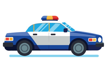 police car on white background (13) © Brojendra
