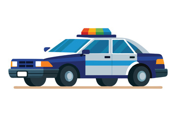 police car on white background (10) © Brojendra