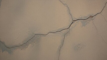 Aesthetic Harmony Old weathered wall with visible cracks and discoloration indicating damage and age | minimal, soft, abstract, modern, neutral, calm.