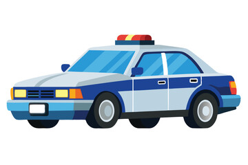 police car on white background (1) © Brojendra
