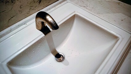 faucet in a bathroom