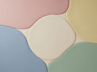 Aesthetic Harmony Pastel colored abstract background with curved shapes and soft transitions | minimal, soft, abstract, modern, neutral, calm.