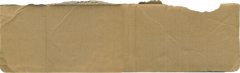 Cardboard collage paper shape with jagged uneven edges. Torn paper piece clipart. Ripped fragments for message label, banner, collage, text box, sticker