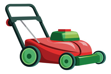 Fototapeta premium lawn mower on white background (8)