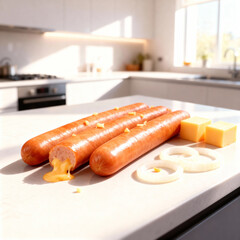 cheese sausages