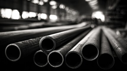 Medium shot showcasing advanced tubing production under extreme highpressure conditions emphasizing durability and strength