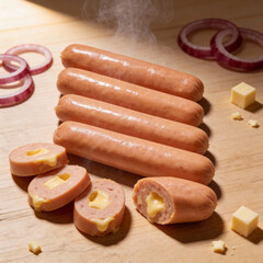 cheese sausages