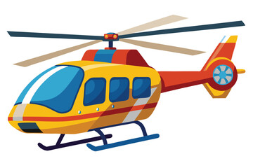 helicopter on white background