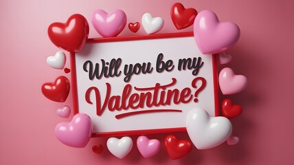 Valentine s day proposal with heartfelt message