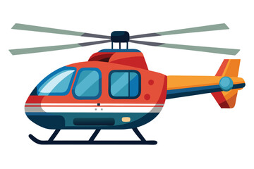 helicopter on white background