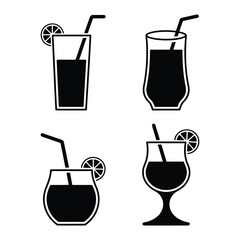 Traditional Drink Vector, Silhouette, Illustration