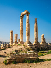 Temple of Hercules on Amman Citadel in Amman, Jordan