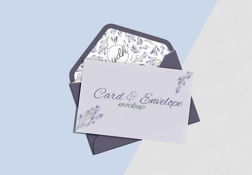 Card and Envelope Mockup Set