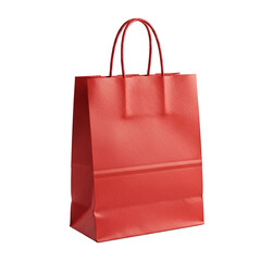 "Red Shopping Bag with Handles"