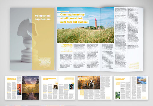 Modern Editorial Magazine Layout