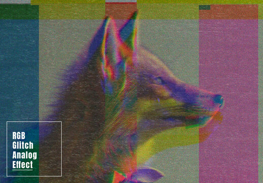 RGB Glitch Analog Photo Effect