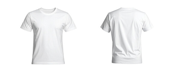 Wei&szlig;es Tshirt isoliert auf wei&szlig;en Hintergrun