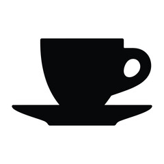 Espresso cup Vector, Silhouette, Illustration