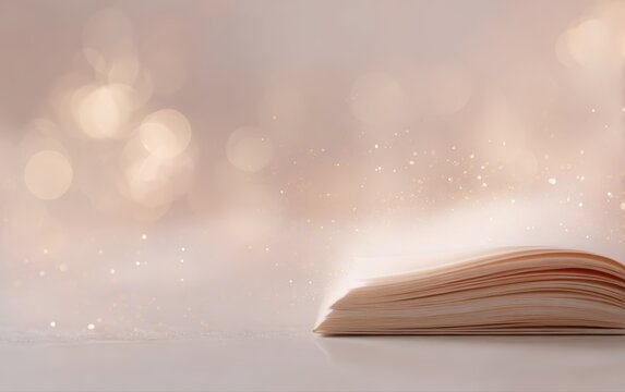 New chapter concept background with gentle glow and clarity