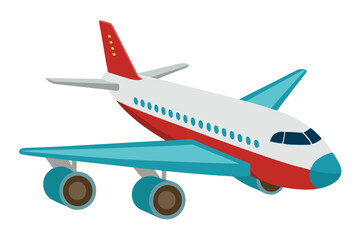 airplane on white background