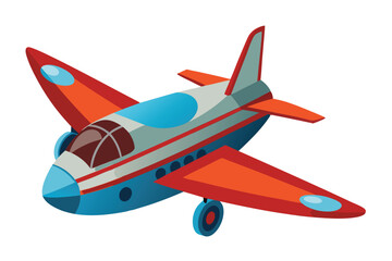 airplane on white background