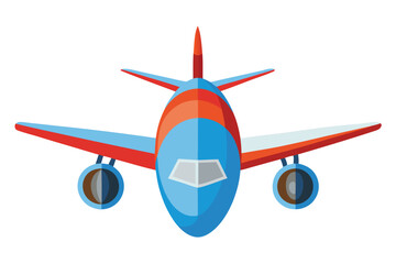 airplane on white background