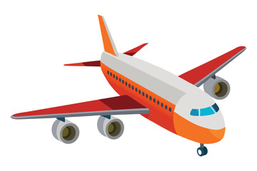 airplane on white background