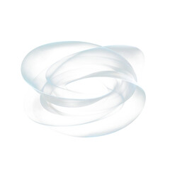 Elegant Flowing Light Ribbon Abstract Shape