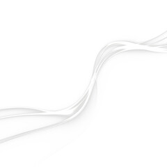 Smooth White Energy Flow Abstract Light Effect