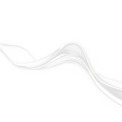 Elegant White Luminous Fluid Wave