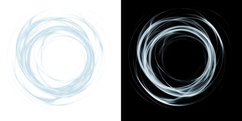Glowing Circular Light Swirl Abstract Design Element