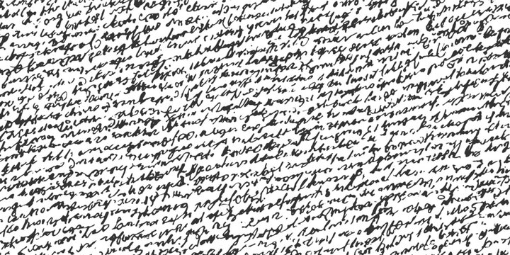 Black handwritten script texture on white background handwriting writing vintage
