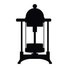 French press Vector, Silhouette, Illustration