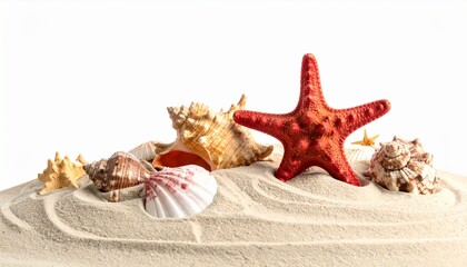 starfish on a sand dune on the beach