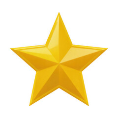 Golden star icon shiny and bright symbol of excellence achievement and success