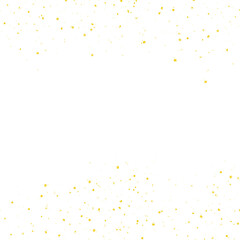 Golden Confetti Falling Isolated Illustration Without Background PNG. Perfect fot greeting cards, holidays, postcards, social media, holidays. 