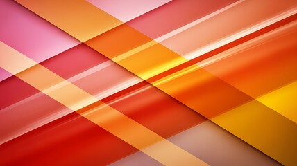 Geometric Diagonal Stripes in Red Orange and Pink Background