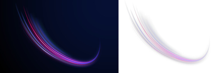 Light motion line road swirl color streak abstract city.
