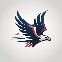 modern eagle head esports logo