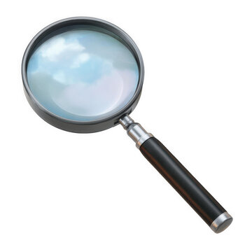Magnifying glass tool for close examination and discovery zoom lens optics