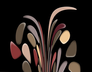 Abstrat 3-d illustration background image.