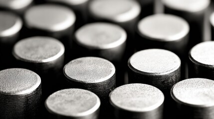 Focused medium shot of titanium parts undergoing anodization to enhance durability and biocompatibility in healthcare devices.