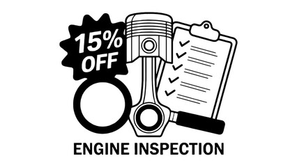 Expert engine inspection service with a special discount offer