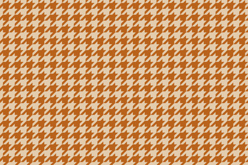 Elegant burnt orange and cream houndstooth pattern.  Perfect for fashion, textile, or website backgrounds.  This timeless design offers a sophisticated and versatile texture.