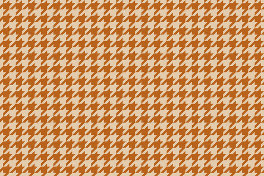 Elegant burnt orange and cream houndstooth pattern.  Perfect for fashion, textile, or website backgrounds.  This timeless design offers a sophisticated and versatile texture.