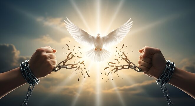 Spiritual freedom and liberation from broken chains