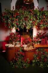 fifteen years anniversary decoration and food