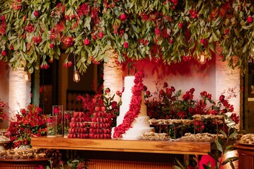 fifteen years anniversary decoration and food